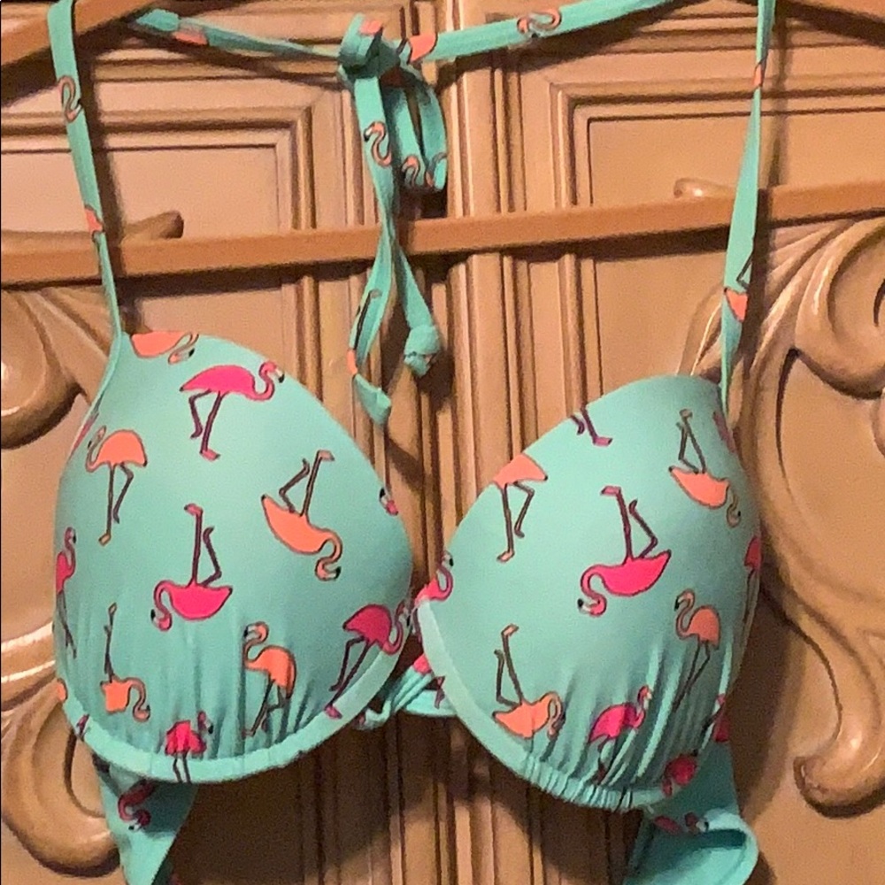 Joe Boxer push-up 🦩 adjustable bikini top nwot M
